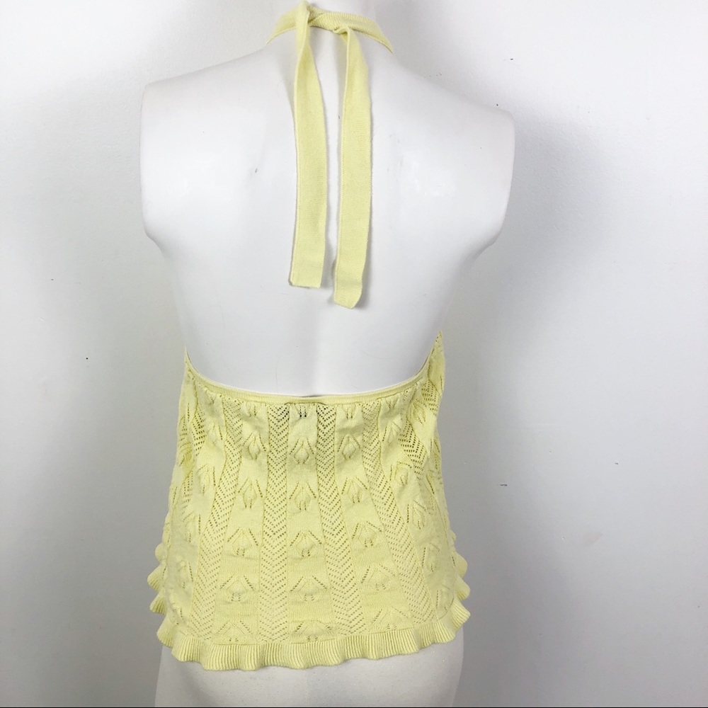 Topshop Butter Yellow Halter Top - Picture 2 of 7